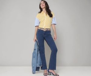 VERO Moda Women's Bootcut Mid Rise Jeans