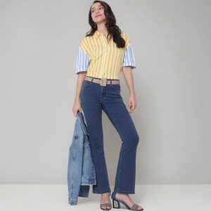 VERO Moda Women's Bootcut Mid Rise Jeans